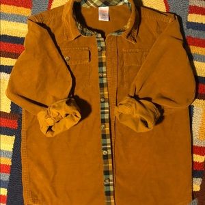 Gymboree Tan Corduroy lumberjack long sleeved